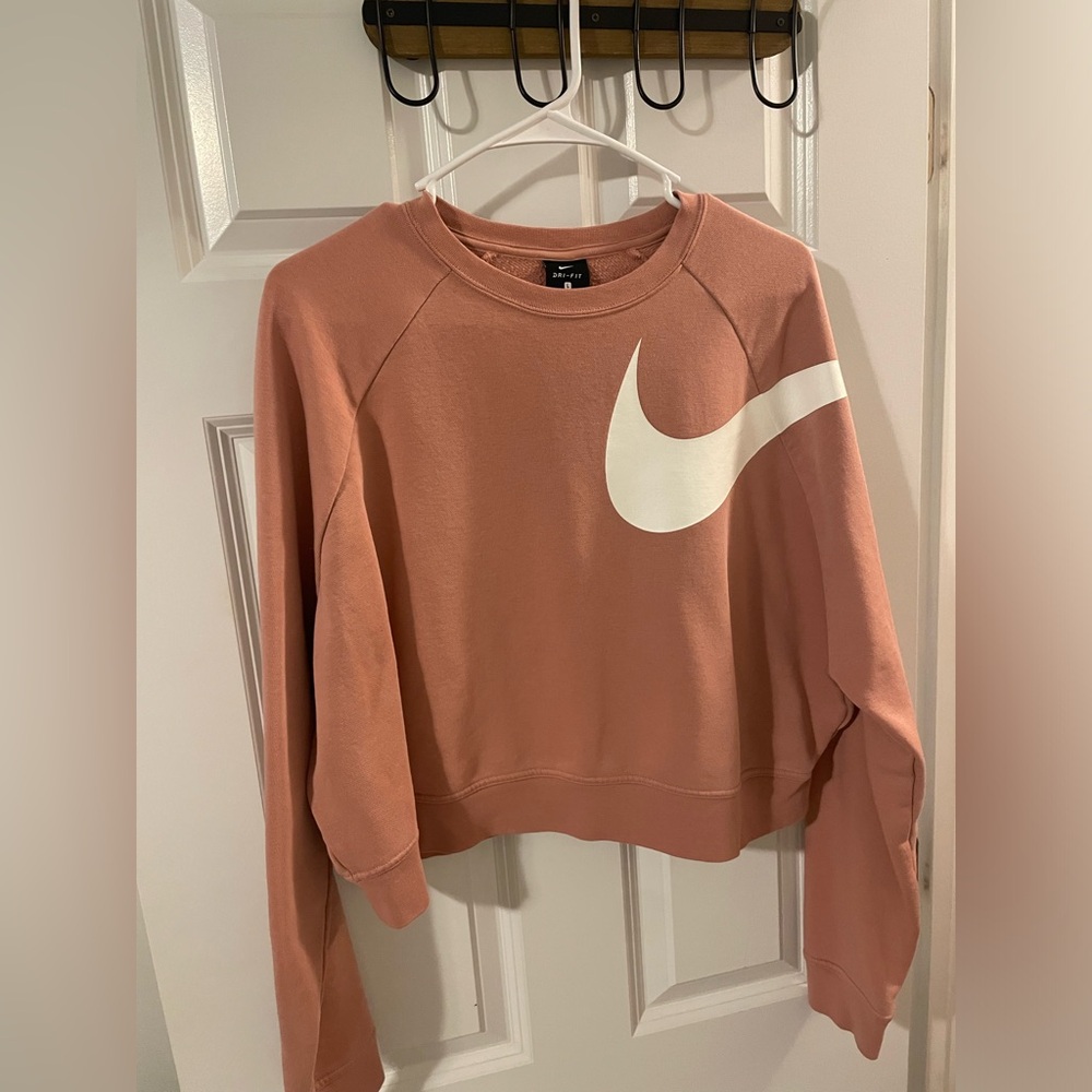 Cropped Nike pullover- Pink